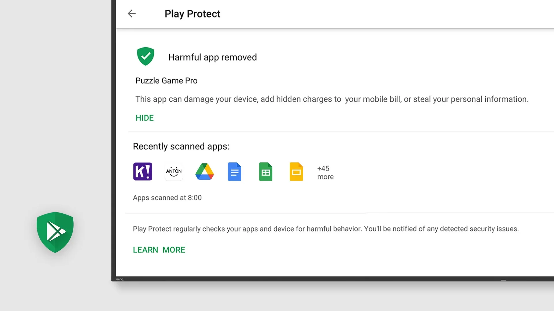 Built-in app security