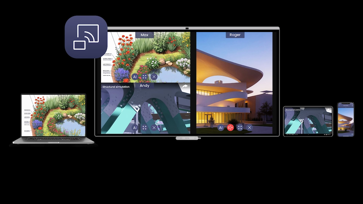 Seamless, wireless sharing
